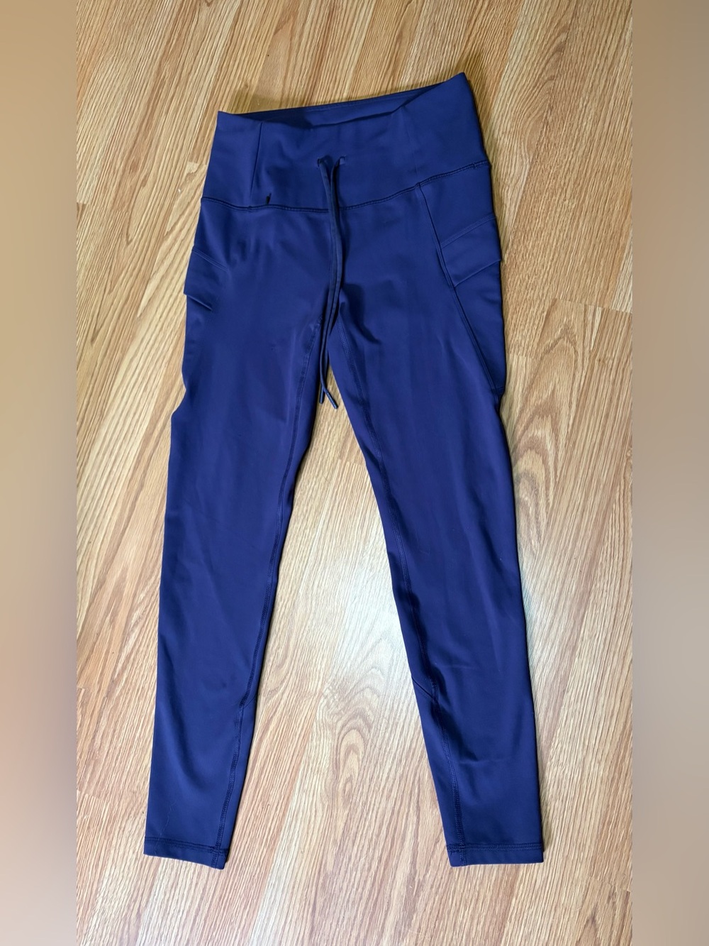 Spyder Dark Purple Active Leggings with Red Logo Accent